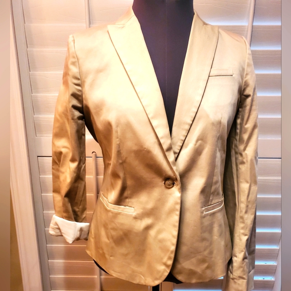 Banana Republic khaki blazer size 8